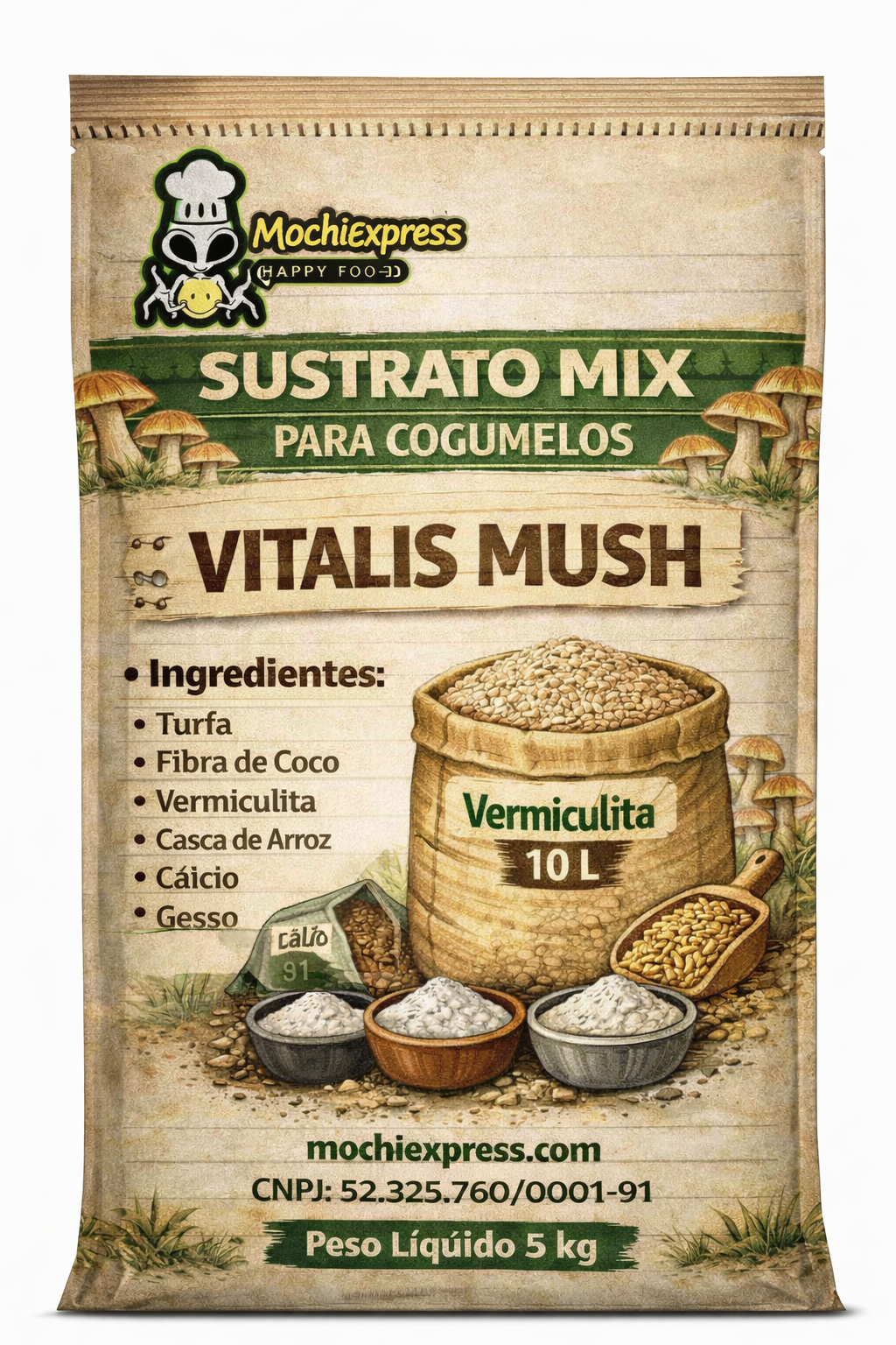 Sustrato Mix Especial para Hongos – 10L